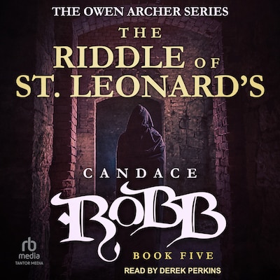 The Riddle of St. Leonard's – omslag til lydbogen af Candace Robb