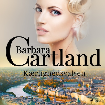 Kærlighedsvalsen – omslag til lydbogen af Barbara Cartland