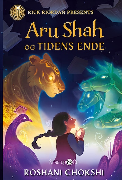 Aru Shah og tidens ende – omslag til lydbogen af Roshani Chokshi