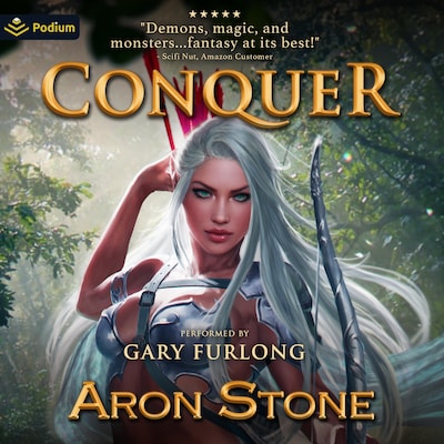 Conquer – omslag til lydbogen af Aron Stone