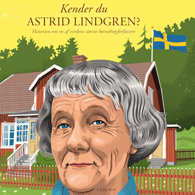 Kender du Astrid Lindgren? – omslag til lydbogen af Christian Mohr Boisen