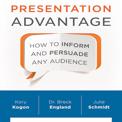 Presentation Advantage – omslag til lydbogen af Breck England, Kory Kogon, Julie Schmidt