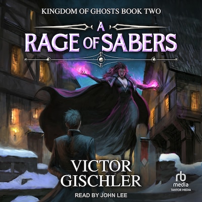 A Rage of Sabers – omslag til lydbogen af Victor Gischler