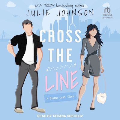 Cross the Line – omslag til lydbogen af Julie Johnson