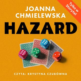 Hazard – okładka audiobooka, autor Joanna Chmielewska