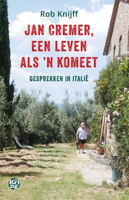 Jan Cremer, een leven als ’n komeet: Gesprekken in Italië – omslag van het luisterboek van Rob Knijff