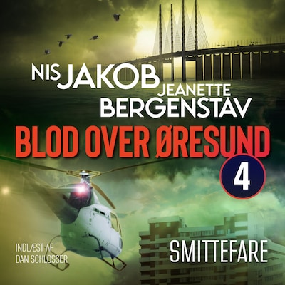 Smittefare – omslag til lydbogen af Nis Jakob, Jeanette Bergenstav