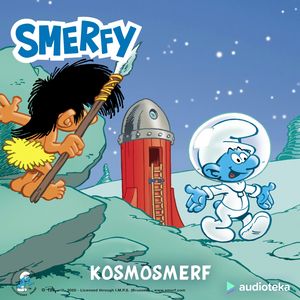 Kosmosmerf – okładka audiobooka, autor Peyo