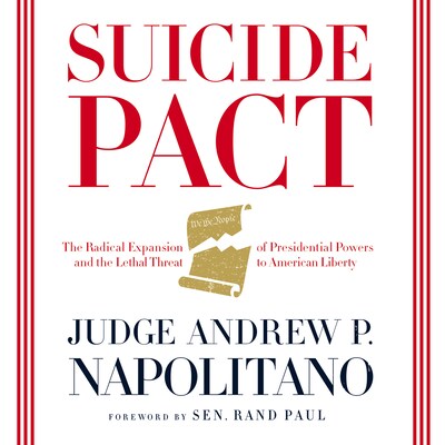 Suicide Pact – omslag van het luisterboek van Andrew P. Napolitano