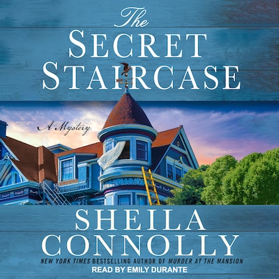 The Secret Staircase – omslag til lydbogen af Sheila Connolly