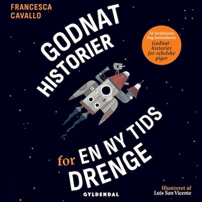 Godnathistorier for en ny tids drenge – omslag til lydbogen af Francesca Cavallo