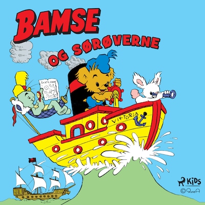 Bamse og sørøverne – omslag til lydbogen af Rune Andréasson