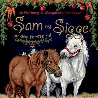Sam og Sigge og den første jul – omslag til lydbogen af Lin Hallberg