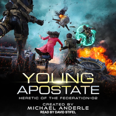 Young Apostate – omslag til lydbogen af Michael Anderle