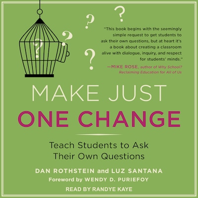 Make Just One Change – omslag til lydbogen af Dan Rothstein, Luz Santana
