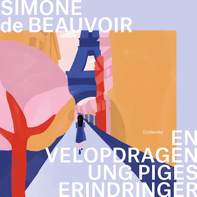 En velopdragen ung piges erindringer – omslag til lydbogen af Simone de Beauvoir