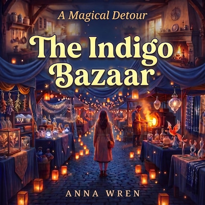 The Indigo Bazaar – omslag till ljudboken av Anna Wren