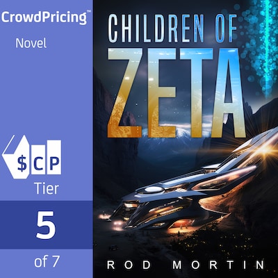 Children of Zeta – omslag till ljudboken av Rod Mortin