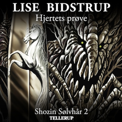 Shozin Sølvhår #2: Hjertets Prøve – omslag til lydbogen af Lise Bidstrup
