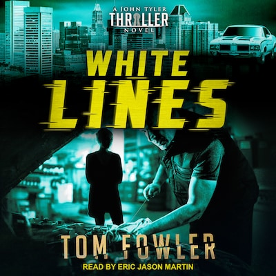 White Lines – omslag til lydbogen af Tom Fowler