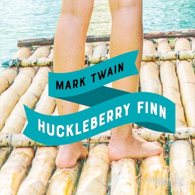Mark Twains Huckleberry Finn – omslag til lydbogen af Lene Møller Jørgensen