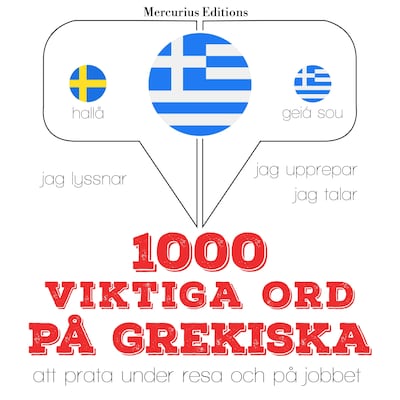 1000 viktiga ord på grekiska – omslag till ljudboken av JM Gardner