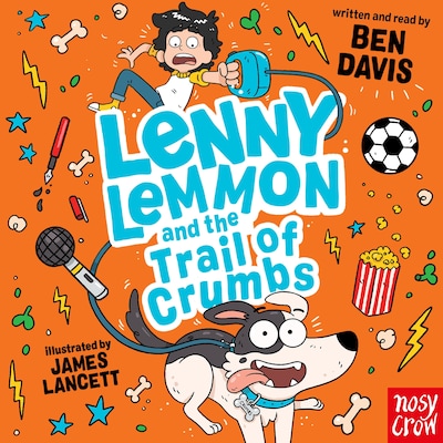 Lenny Lemmon and the Trail of Crumbs – omslag til lydbogen af Ben Davis