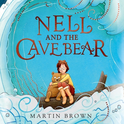 Nell and the Cave Bear – omslag till ljudboken av Martin Brown