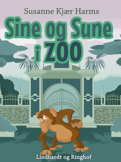 Sine og Sune i zoo – omslag til lydbogen af Susanne Kjær Harms