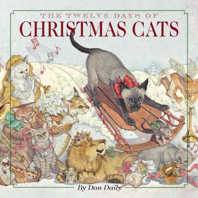 The Twelve Days of Christmas Cats – omslag til lydbogen af Don Daily