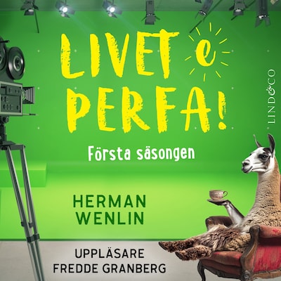 Livet e perfa! Första säsongen – omslag till ljudboken av Herman Wenlin