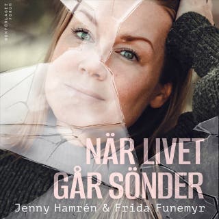 När livet går sönder – omslag till ljudboken av Frida Funemyr,Jenny Hamrén