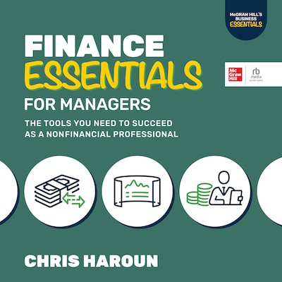 Finance Essentials for Managers – omslag til lydbogen af Chris Haroun