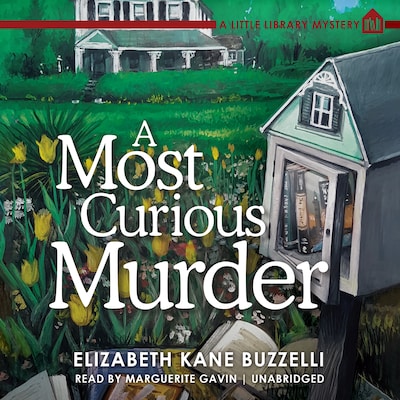 A Most Curious Murder – omslag til lydbogen af Elizabeth Kane Buzzelli