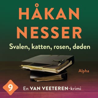Svalen, katten, rosen, døden – omslag til lydbogen af Håkan Nesser