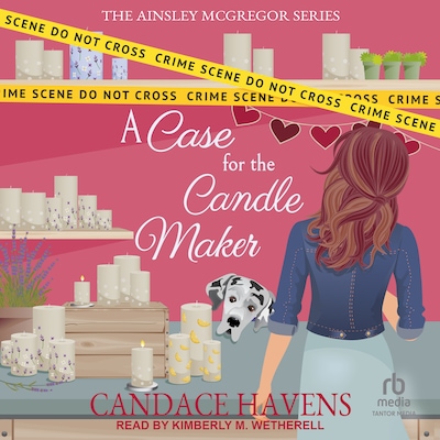 A Case for the Candle Maker – omslag til lydbogen af Candace Havens