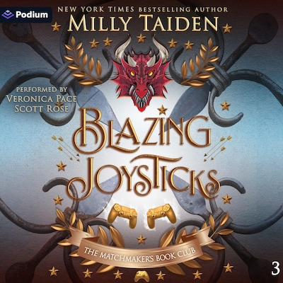 Blazing Joysticks – omslag til lydbogen af Milly Taiden