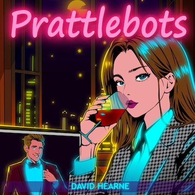 Prattlebots – omslag til lydbogen af David Hearne