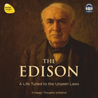 The Edison – A Life Tuned to the Unseen Laws: Lessons from Thomas Edison on Innovation, Persistence, Creative Thinking, Personal Growth, and Unlimited Potential – omslag till ljudboken av A Happy Thoughts Initiative