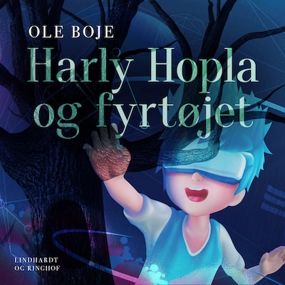Harly Hopla og fyrtøjet – omslag til lydbogen af Ole Boje