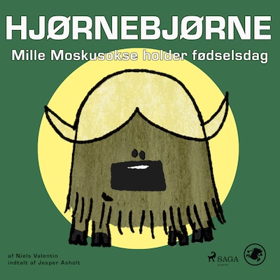 Hjørnebjørne 2 - Mille Moskusokse holder fødselsdag – omslag til lydbogen af Niels Valentin