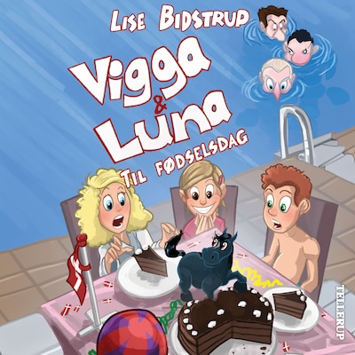 Vigga & Luna #5: Til fødselsdag – omslag til lydbogen af Lise Bidstrup