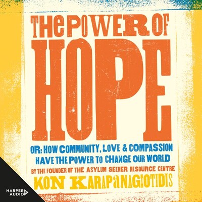 The Power Of Hope – omslag van het luisterboek van Kon Karapanagiotidis