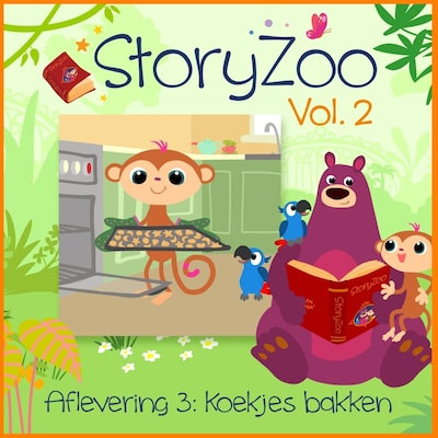 Koekjes bakken – omslag van het luisterboek van StoryZoo