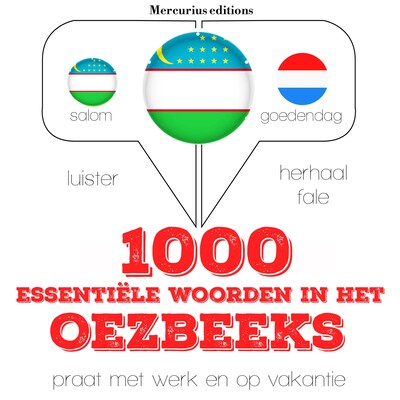 1000 essentiële woorden in het Oezbeeks – omslag van het luisterboek van JM Gardner