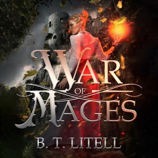 War of Mages – omslag till ljudboken av B.T. Litell