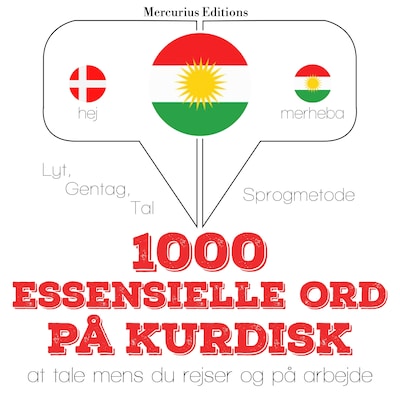1000 essentielle ord på kurdisk – omslag til lydbogen af JM Gardner