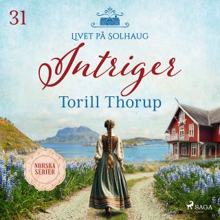 Intriger – omslag till ljudboken av Torill Thorup