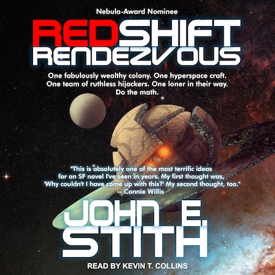 Redshift Rendezvous – omslag til lydbogen af John E. Stith