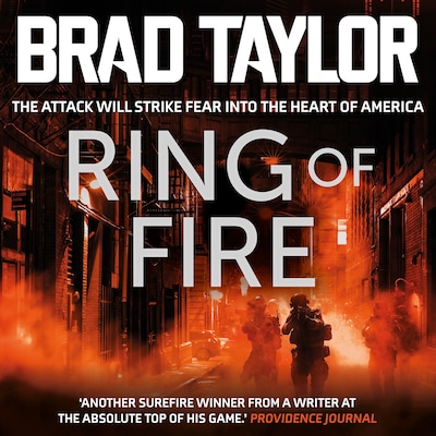 Ring of Fire – omslag til lydbogen af Brad Taylor